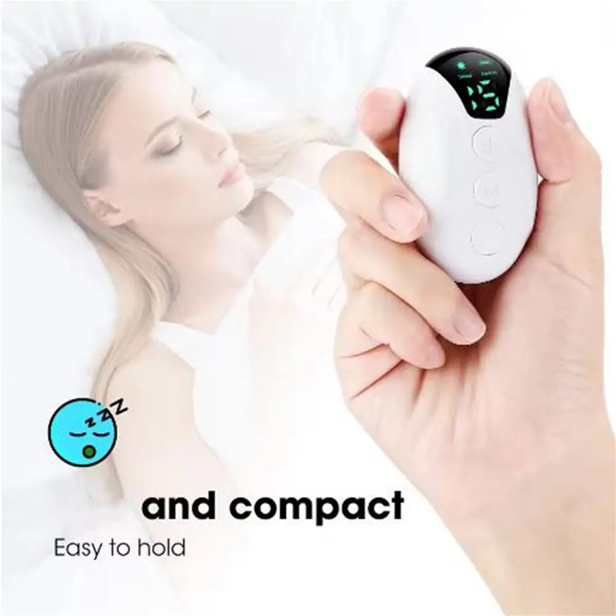 [NEW] Microcurrent Sleep Aids Digital Handheld Hypnosis Instrument Night Anxiety Pressure Relief Nerves Soothe