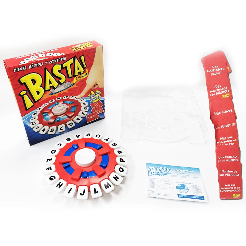 BASTA Board Game in Spanish and English TAPPLE- Fun and Educational Game for All Ages - Race Against The Clock