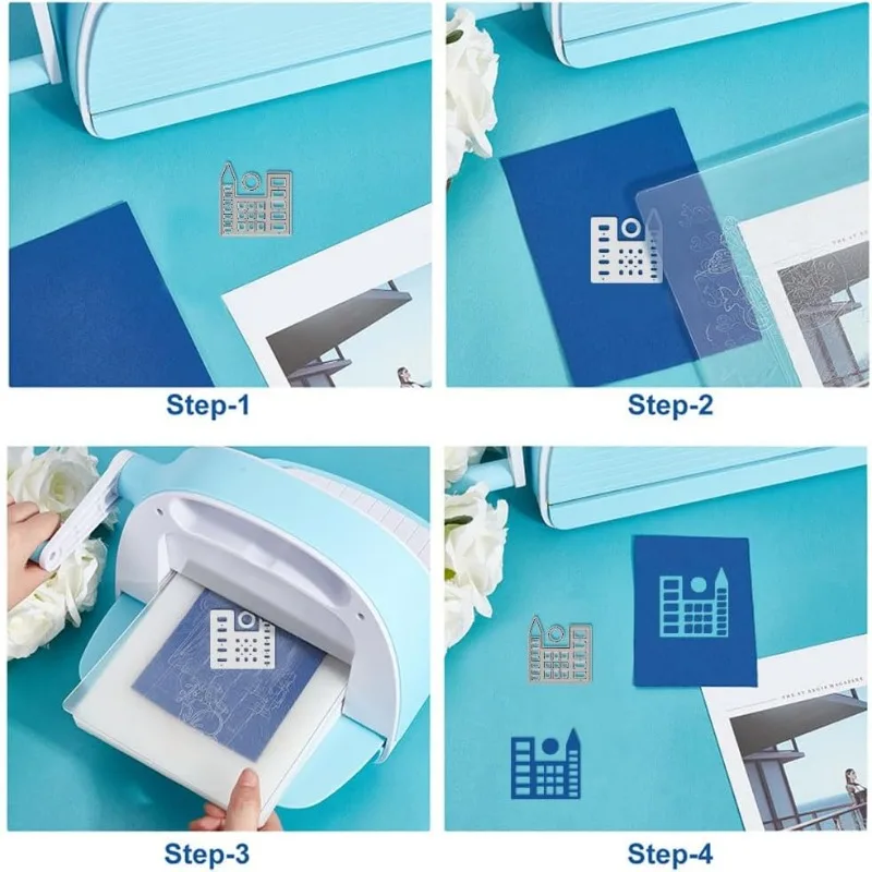 2pcs Office Scene Cutting Dies Desk Window Chair Embossing Stencils Die Cuts Template for Paper Card Making Decoration DIY
