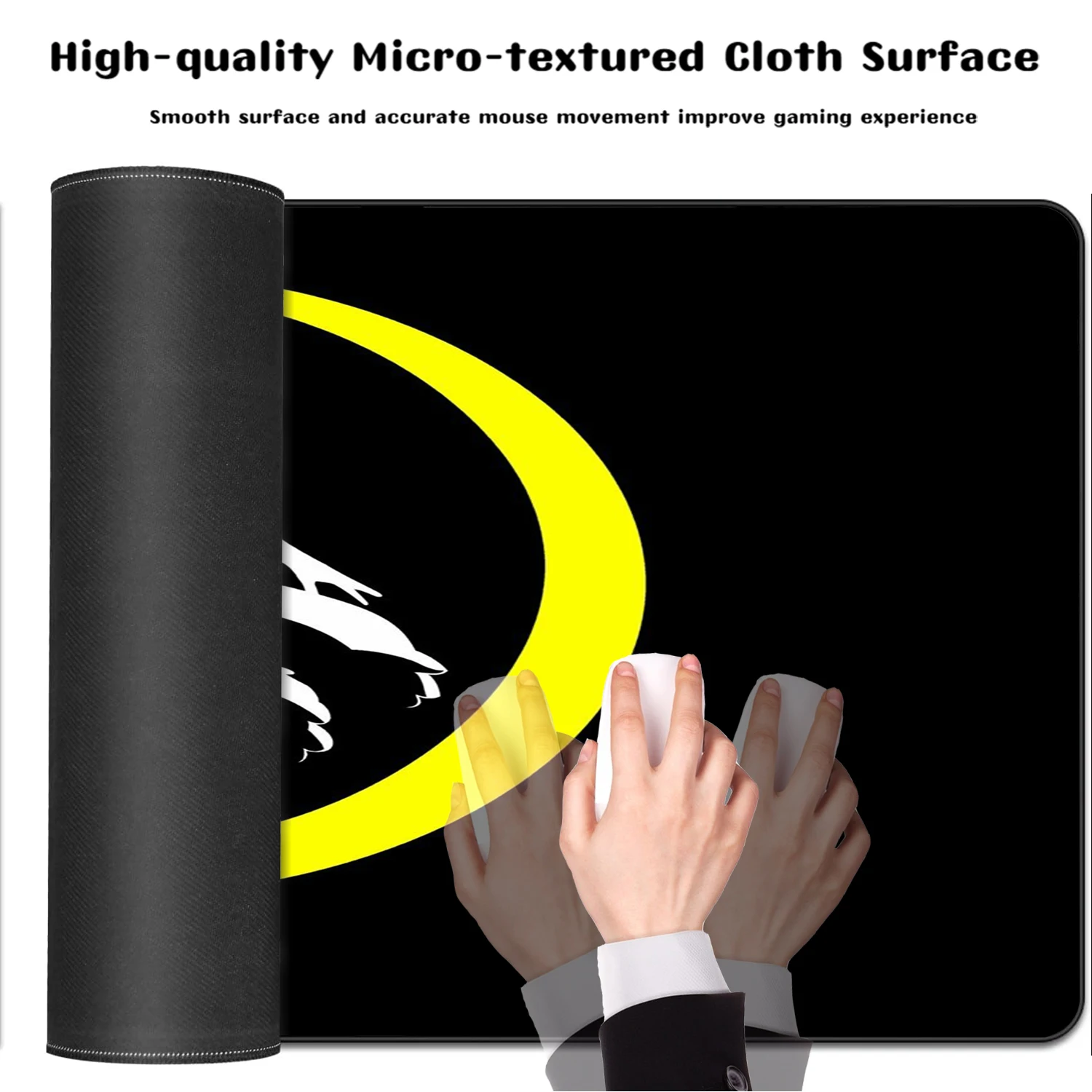لوحة ماوس أنيمي فتاة سوداء كبيرة مكتب الألعاب حصيرة غير قابلة للانزلاق قاعدة مطاطية كبيرة مكتب الكمبيوتر حصيرة لعبة لوحة المفاتيح لوحة الماوس #6