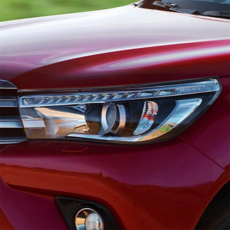 For Toyota Hilux 2015 2016 2017 2018 2019 Accessories For Vehicles Lights Lens Shell Headlights Lamp Lens view 2