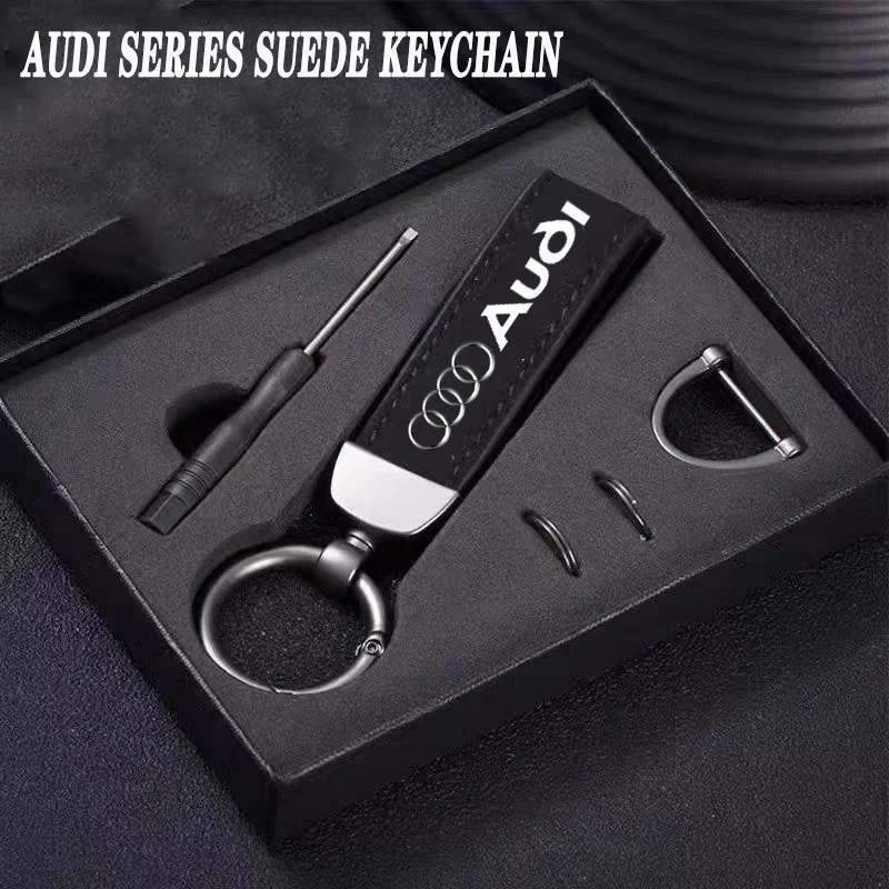 

Car Tire Valve/ Car Keychain Key Ring Pendant Gift Auto Accessories For Audi Sline A1 A3 A4 A5 A6 A7 A8 B8 B9 B6 C6 Q2 Q3 Q5 Q7