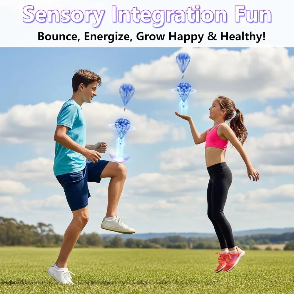 2025 USB oplaadbaar vliegend stuiterend balspeelgoed: met de hand bestuurd met 3D-flips voor interactief plezier voor meerdere spelers