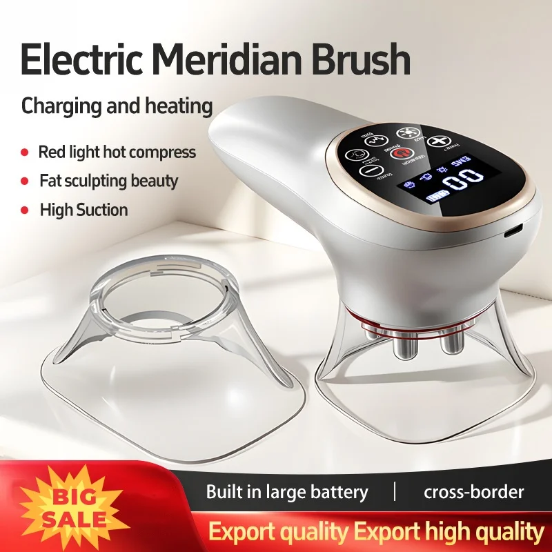 Vacuum Cupping Machine EMS Vibration Slimming Instrument Heating Home Massage Instrument Beauty Body Scraping Instrument