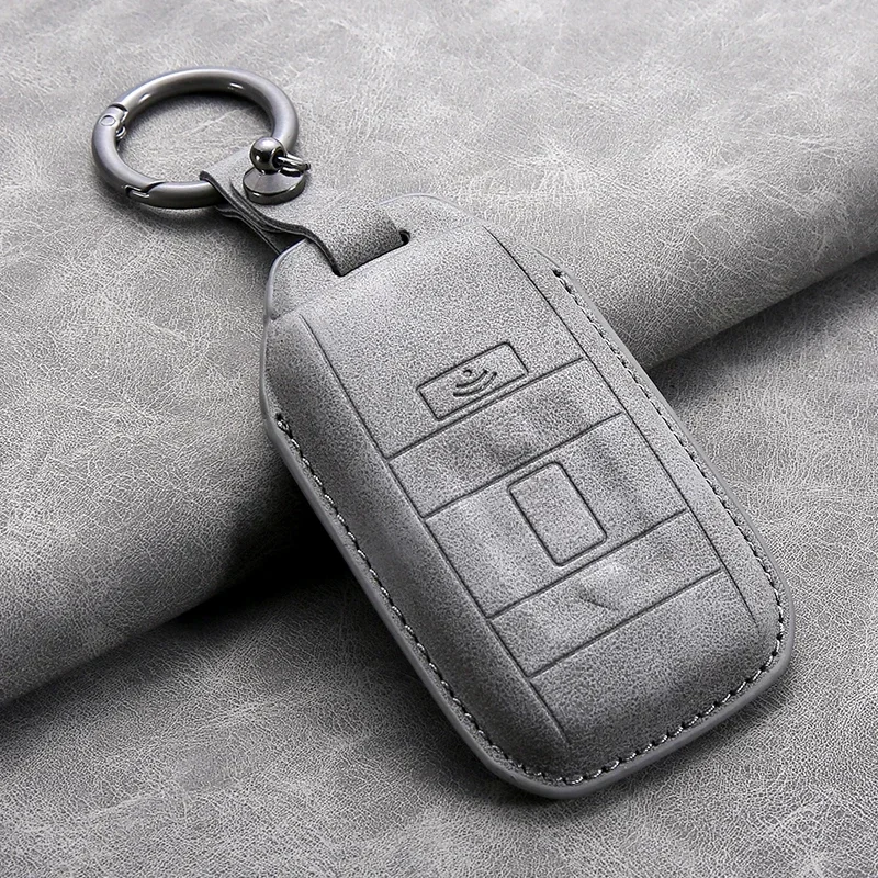 Leather New Car Key Cover Use For Rolls-Royce Cullinan Phantom Ghost Wraith Dawn Key Case Shell Buckle