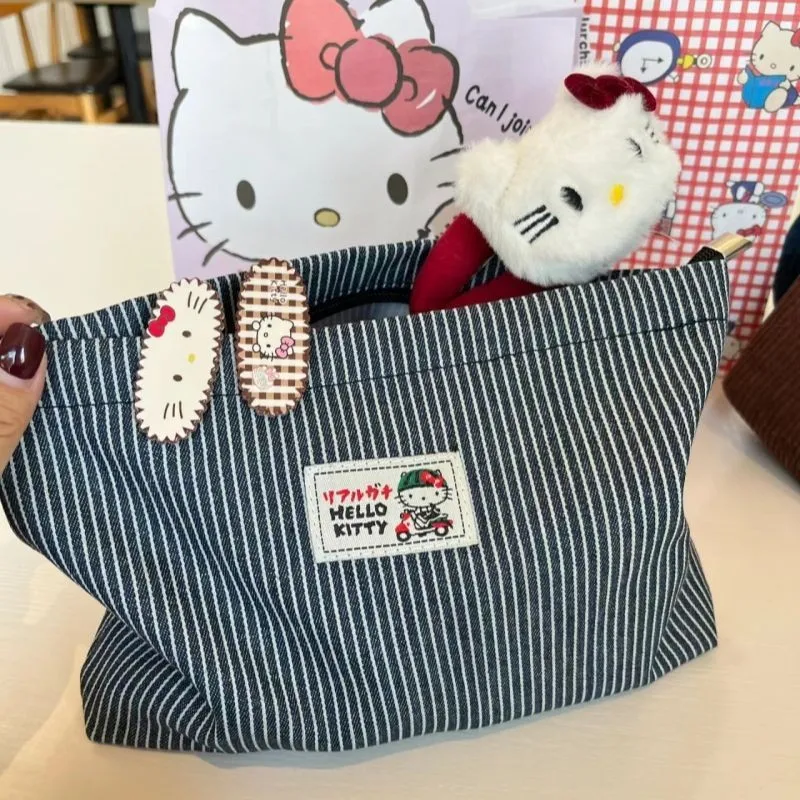 حقيبة مكياج كاوبوي الربط كيتي كات ذات سعة كبيرة لأحمر الشفاه وسماعة الأذن ومحفظة ركاب محمولة #4