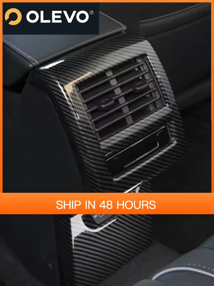 

New For Volkswagen VW Golf 8 MK8 2020 -2022 ABS Car armrest box rear seat air conditioning air outlet decorative frame accessori