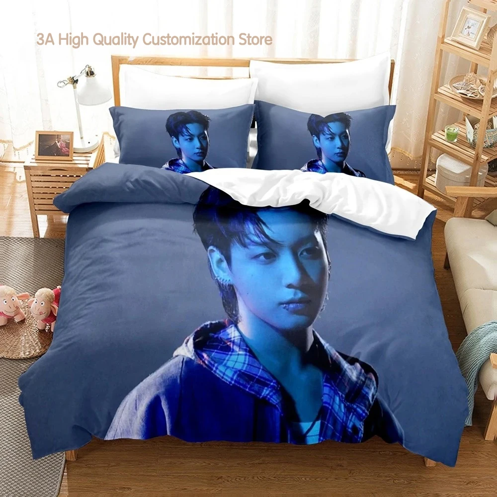 

Комплект постельного белья Jeon Jung Kook Album Single Twin Full Queen King Size, комплект постельного белья для взрослых и мальчиков, комплекты пододеяльников для спальни, комплект простыней 2-2