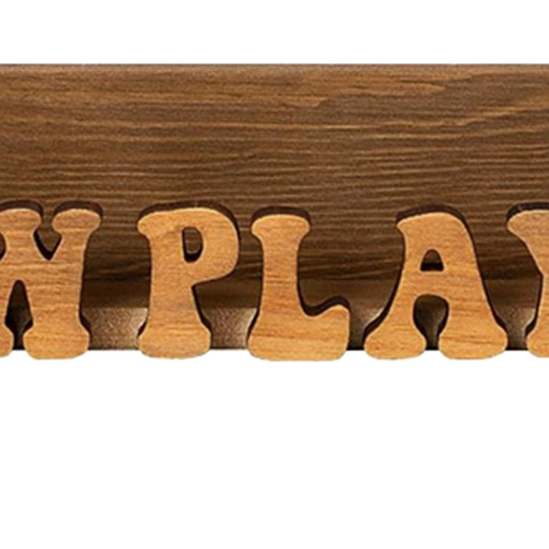 Now Playing Vinyl Record Stand Display Wall Mount Solid Wood Album Shelf Bracket Hanging Storage LP Holder For Music