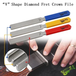 Wood electric guitar electric bass V groove double-sided single-sided crown grinding trim yarn height adjustment replacement too