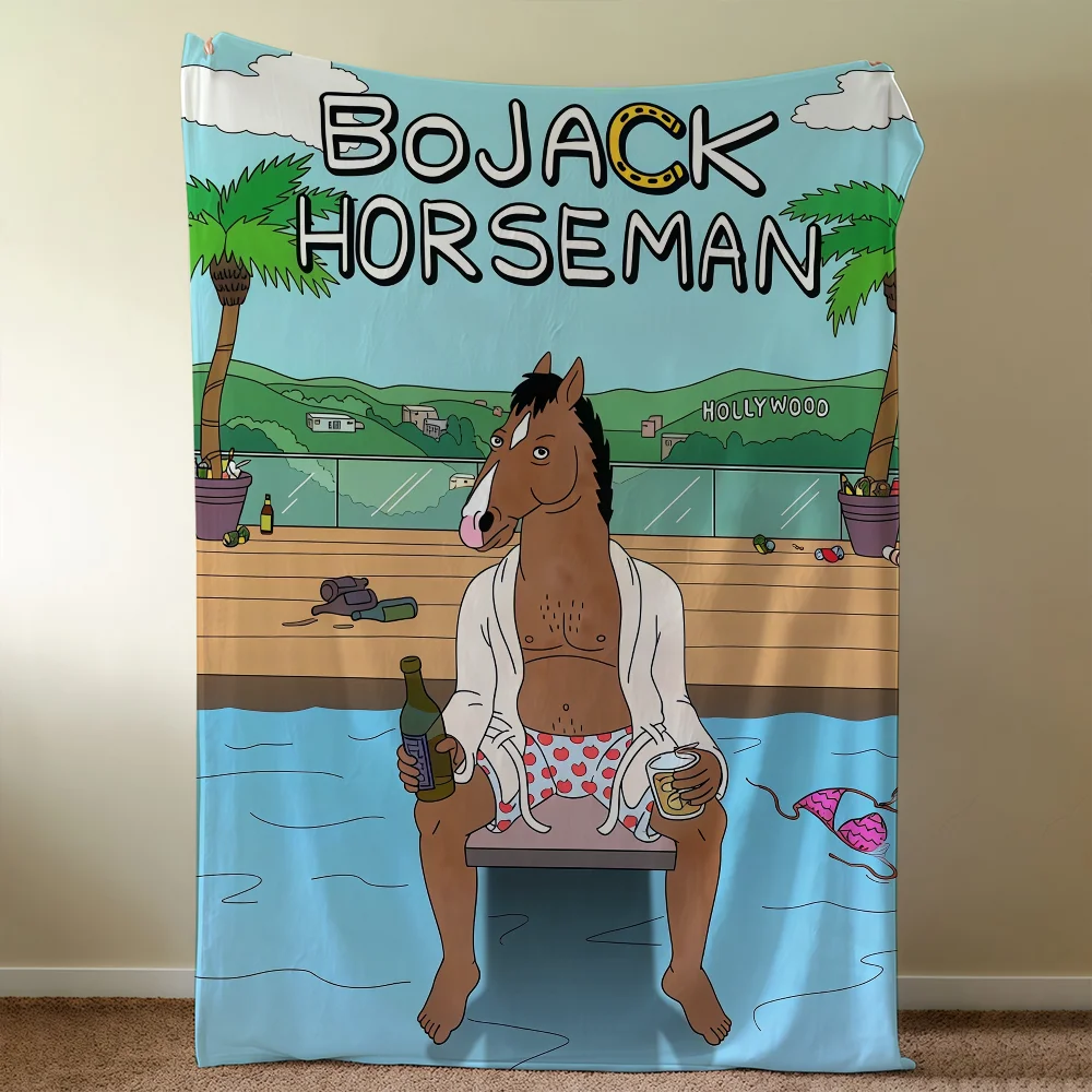 Blanket H-HorsemanS-ES Throw Super Cosy Plush Living Room Sofa Couch Childish Birthday B-BoJackS-ES Gifts