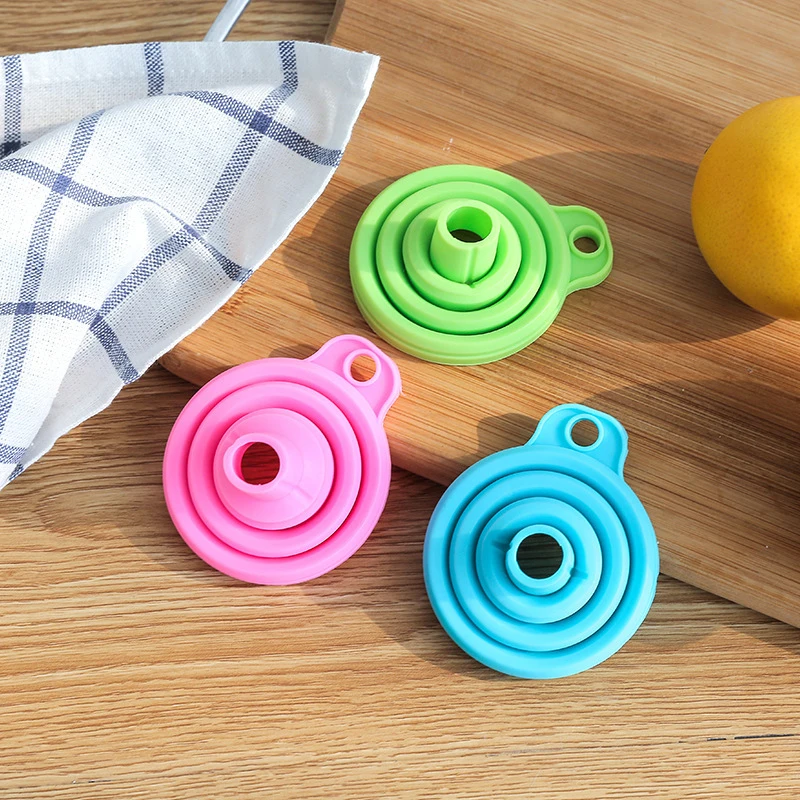 Składany lejek silnik samochodowy silikonowy płynny płyn do spryskiwaczy zmieniający przenośny lejek samochodowy do zmiany olej silnikowy akcesoria samochodowe