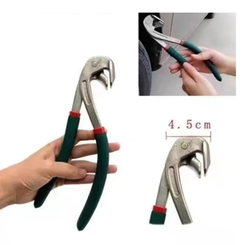 Car Fender Edge Repair Tool Paintless Dent Repair Kit Autobody Repair Tools Car Edge Trimming Pliers Flat Hole Caliper Tool Clip