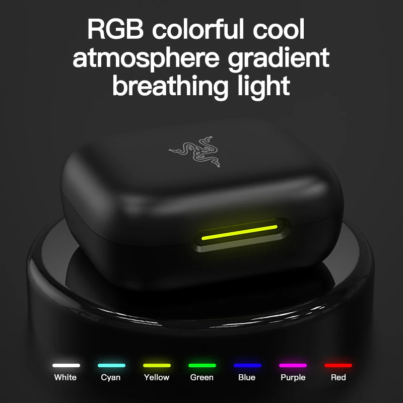 Razer سماعة رأس بخاصية البلوتوث داخل الأذن HiFi ستيريو لعبة سماعات مقاومة للماء سماعة أذن رياضية لاسلكية مع ميكروفون سماعات أذن