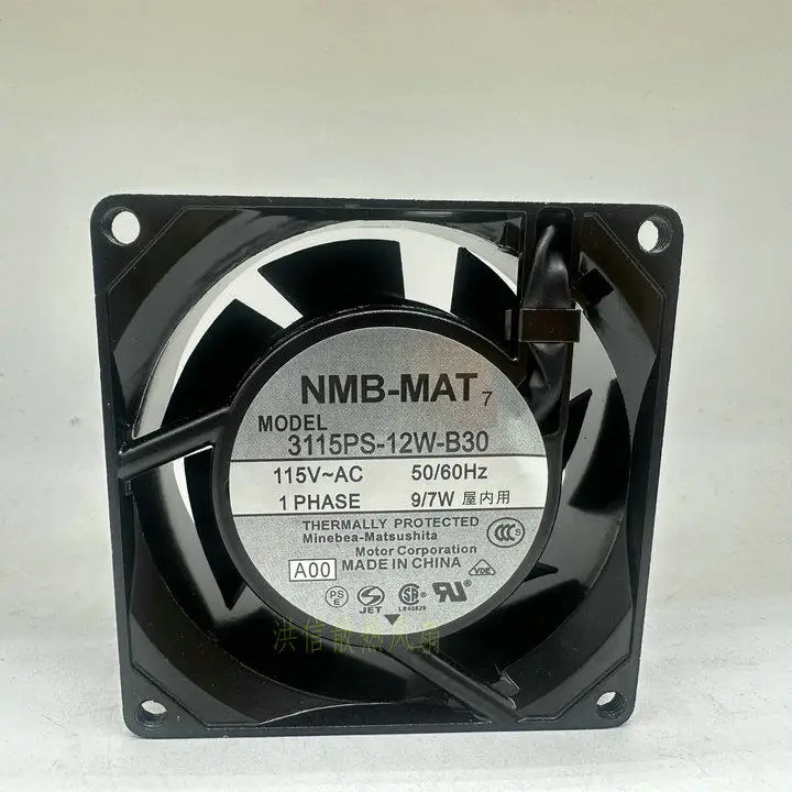 

NMB-MAT 3115PS-12W-B30 A00 DC 115V 9W 80x80x38mm Server Cooling Fan