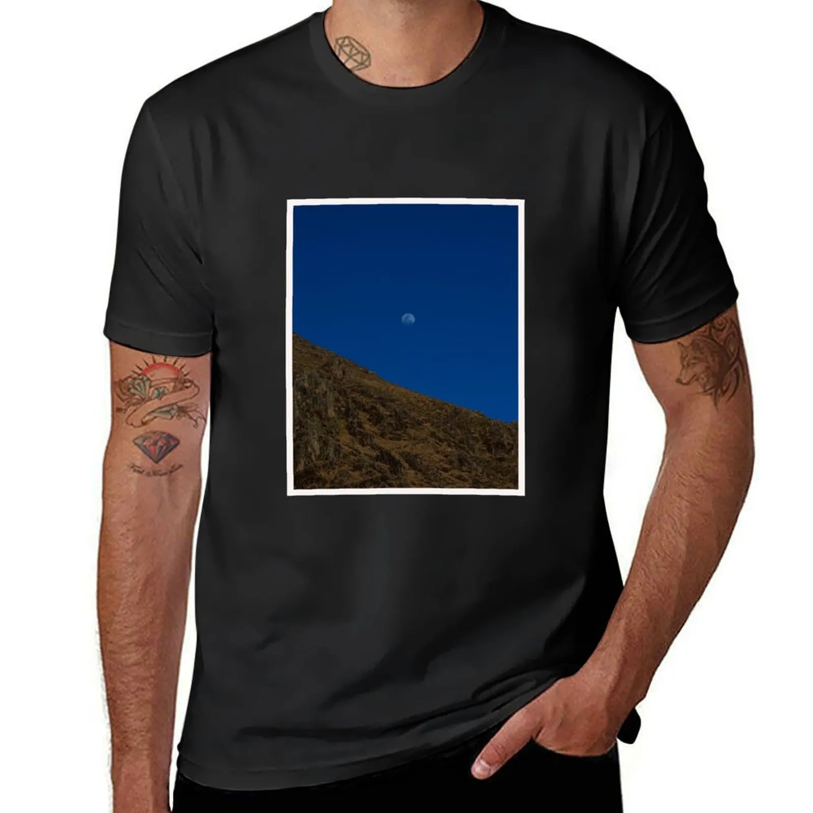 daytime moon T-Shirt sublime customizeds t shirts for men graphic