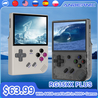 ANBERNIC RG35XX Plus Retro Handheld Game Player ARM Cortex-A53 Linux Portable 5G Wifi Console Support Wireless/Wired Controlle