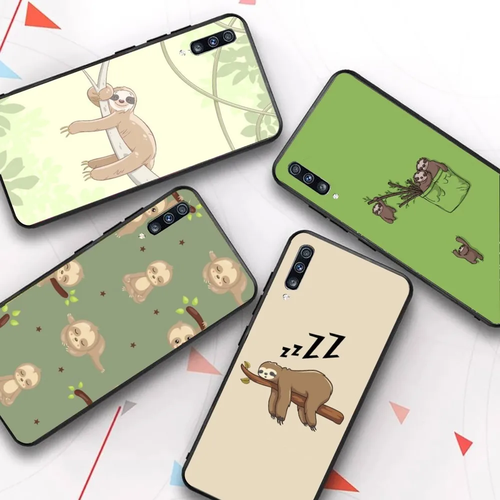 

Cute Sloth Animals painting Phone Case For Samsung A 10 11 12 13 20 21 22 30 31 32 40 51 52 53 70 71 72 73 91 13 shell