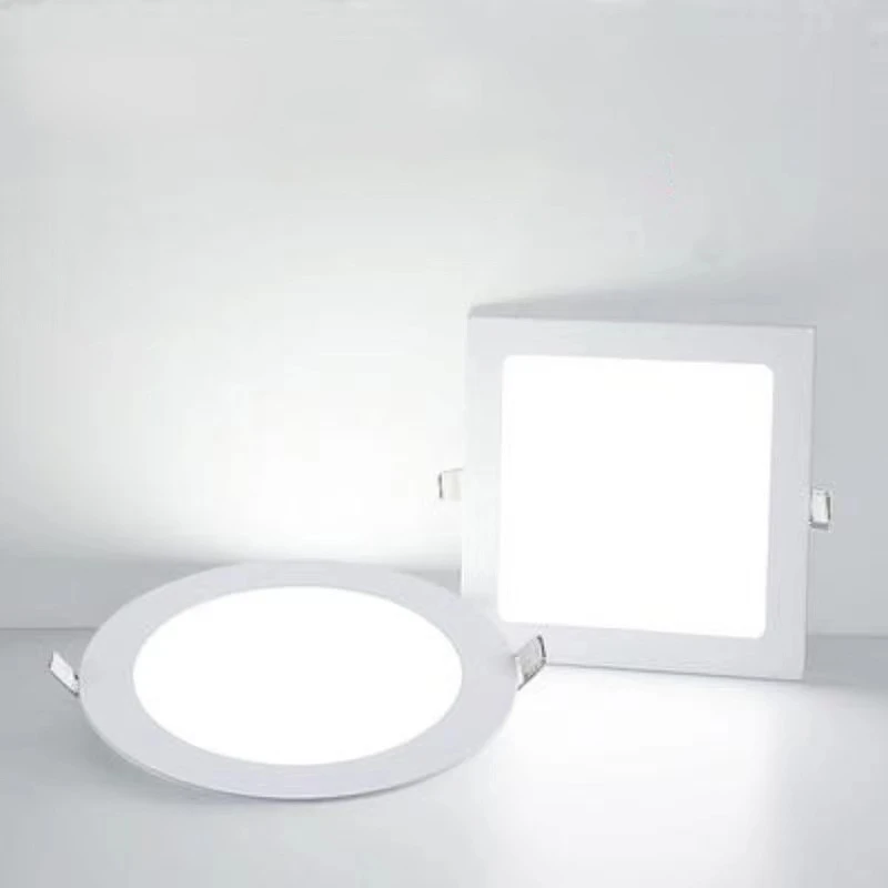 LED ultra-cienki okrągły Downlight 3W-25W nadaje się do domowego i komercyjnego oświetlenia wewnętrznego wbudowane kwadratowe oświetlenie punktowe