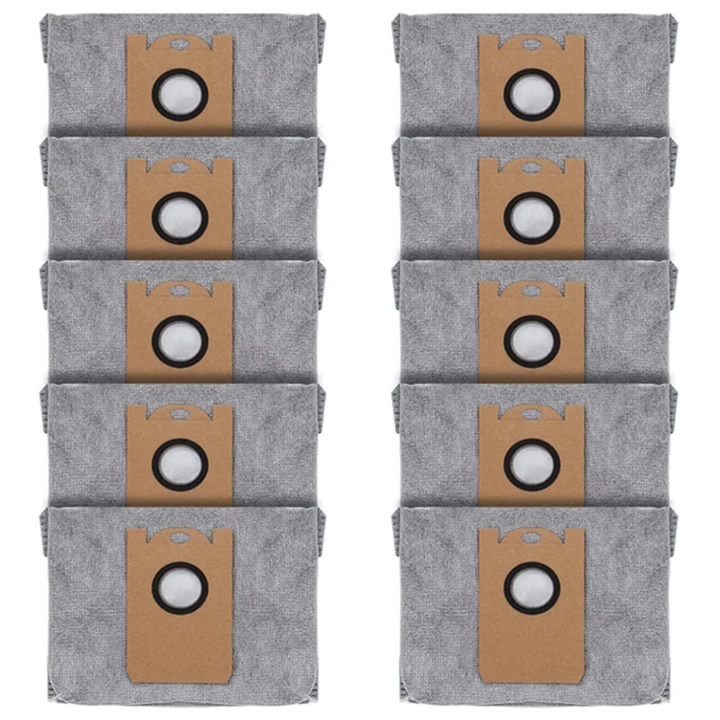 

A13I 10 Pcs Dust Bags for Eufy RoboVac L35 Hybrid LR30 Hybrid LR20 Auto-Empty Station, with Activated Carbon Fabric