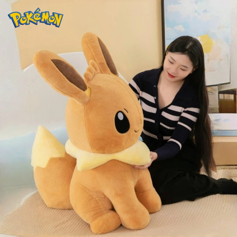 100CM-Big-Size-Pokémon-Eevee-Plushies-Cartoon-Anime-Peluche-Kawaii-Comfortable-Soft-Doll-Sofa-Pillow-Cushion-Toys-Birthday-Gift