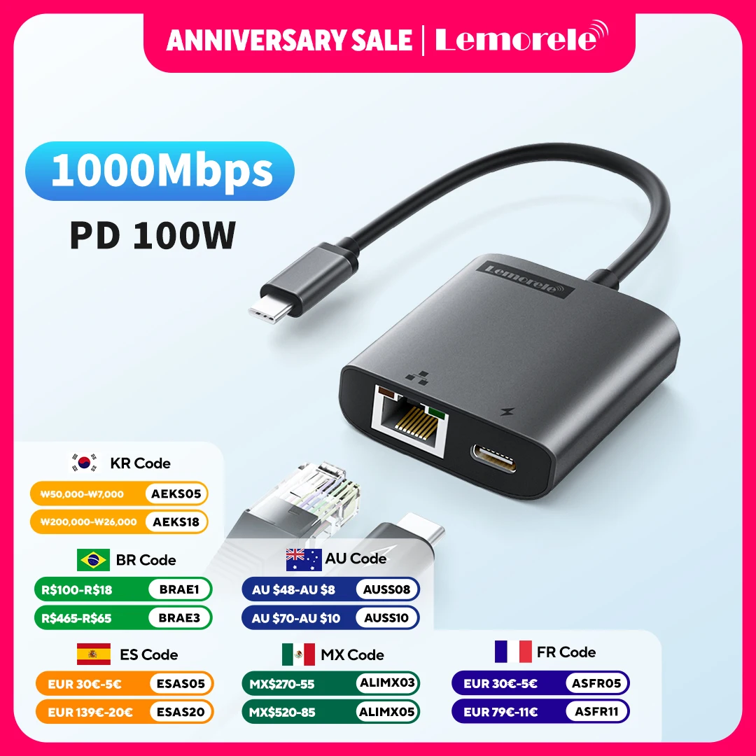 Lemorele Usb Ethern…