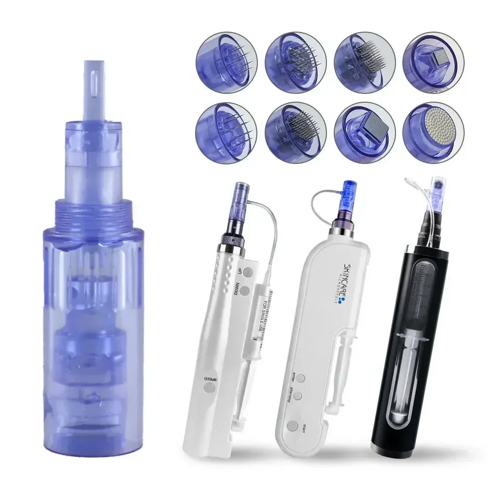 Hydra Meso Pen Kartuschennadel für 9 12 36 42 Runde 3D 5D Mikronadeln mit Spritze Hydrapen Gesichtshydratation Lifting Beauty Tip – Detail 1