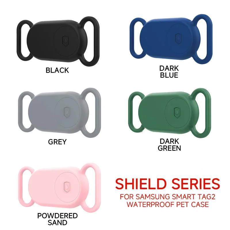 For Samsung Galaxy SmartTag2 Protective Case Dog Cat Collar Holder Cover Sleeve For Galaxy Smart Tag 2 Waterproof Silicone Case