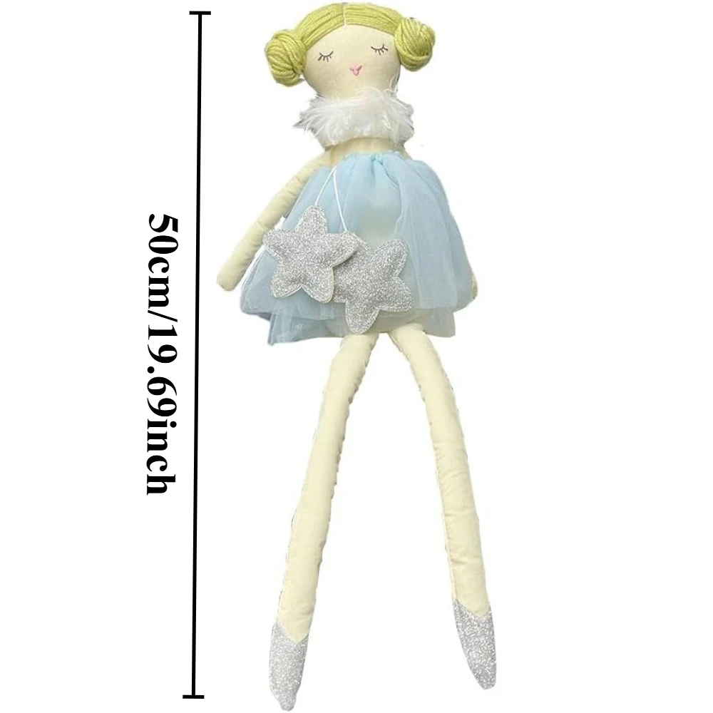 ตุ๊กตานางฟ้าผ้าพลัฌนุ่ม สง่างาม ตุ๊กตาแฟรี่สำหรับเด็กผู้หญิง แต่งตัวน่ารักเป็นนักบัลเล่ต์ ตกแต่งห้อง ของขวัญวันเกิดเจ้าหญิง