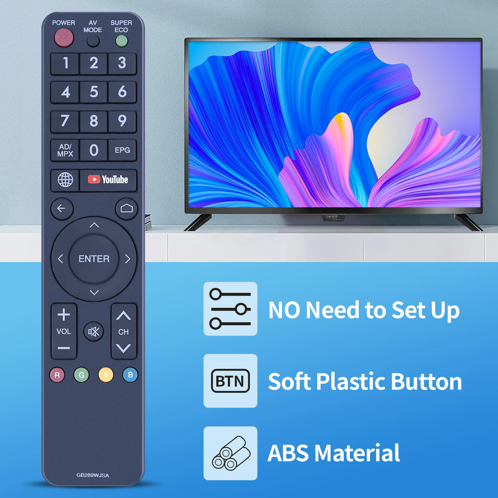 Новый пульт дистанционного управления GB289WJSA для Sharp Aquos TV 2T-C40AE1X 2T-C45AE1X 2T-C50AE1X