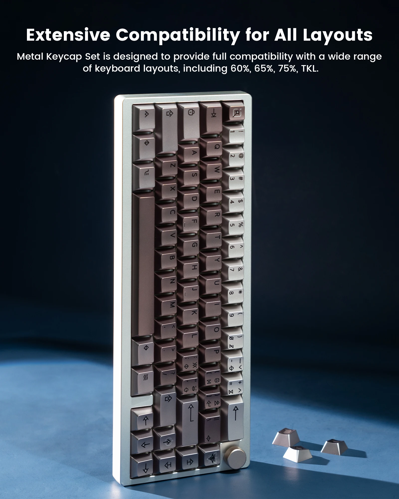 

112 Keys Cherry Profile Retro Metal Feel PBT Keycaps Top Print Dye Sub Key Cap For Cherry Mx Gamer Mechanical Keyboard Keycaps