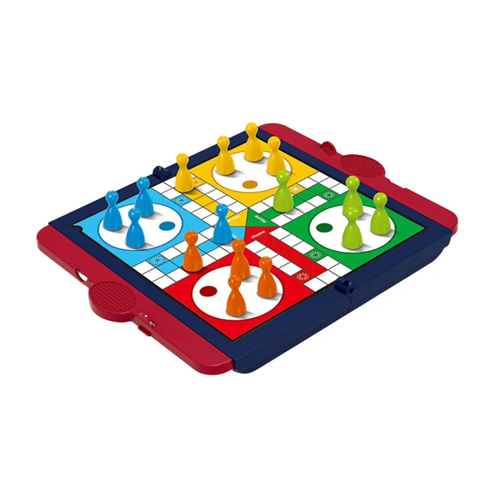 Snake and Ladders Board Game Set Travel Size Folding Design Classic Dice Game for Family Kids Gift