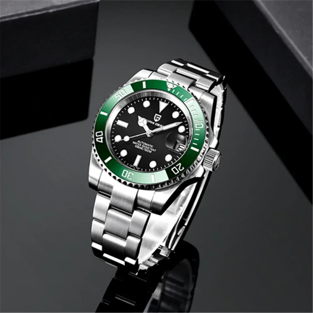 PAGANI DESIGN 2026 NEW Water Ghost Watch 40MM Luxury Automatic Mechanical Watches NH35 Auto Date Dive BGW-9 Watch For Men