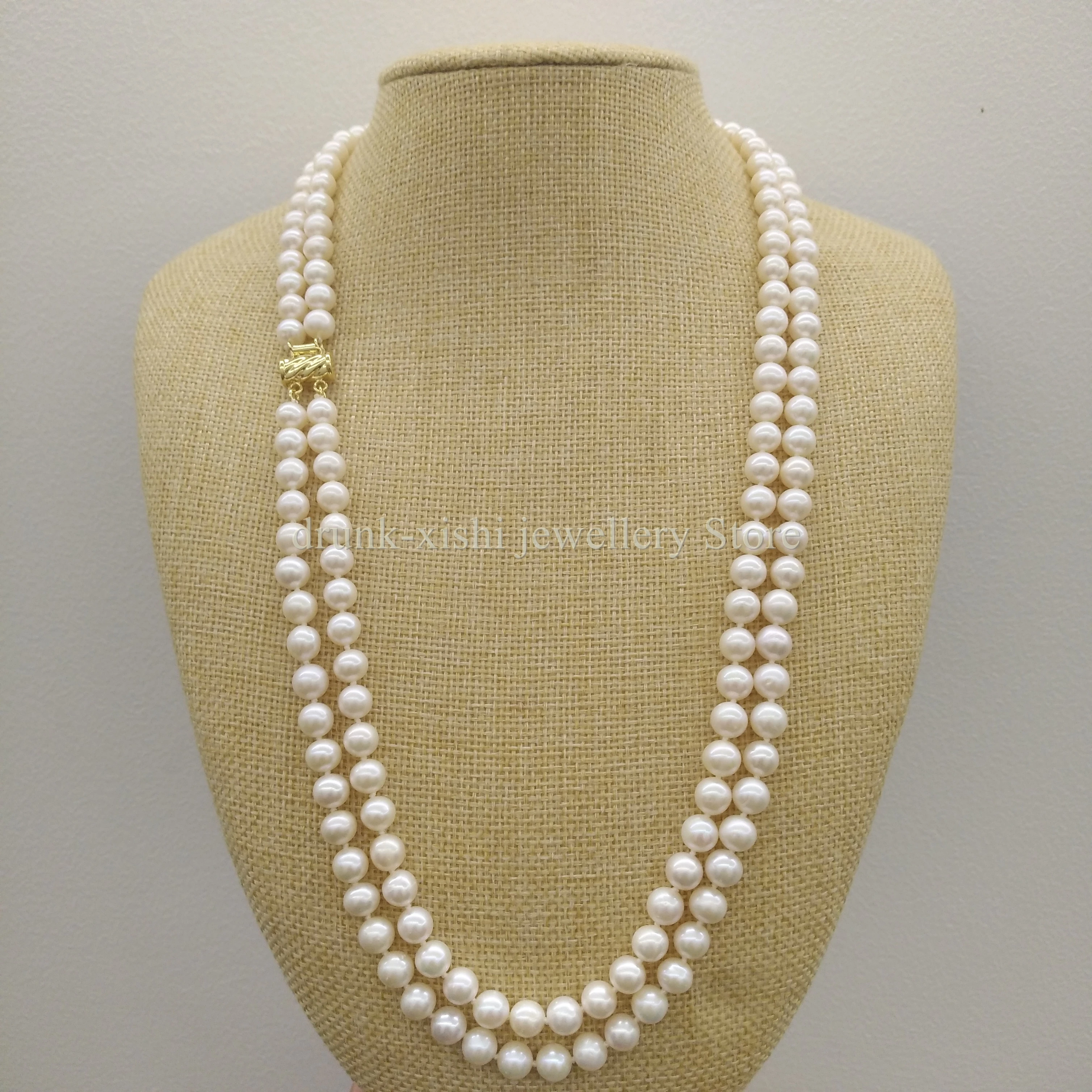 south sea white real nice round pearl necklace beautiful aaa mais 8 9 mm 35 natural 01