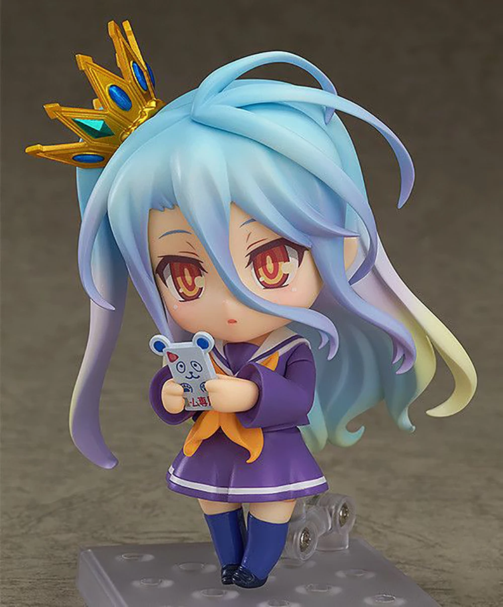 Muñecas originales de acción/muñecas de Good Smile Company Nendoroid ( # 653) No Game No Life Shiro Figura de anime Modelo Colección Personaje