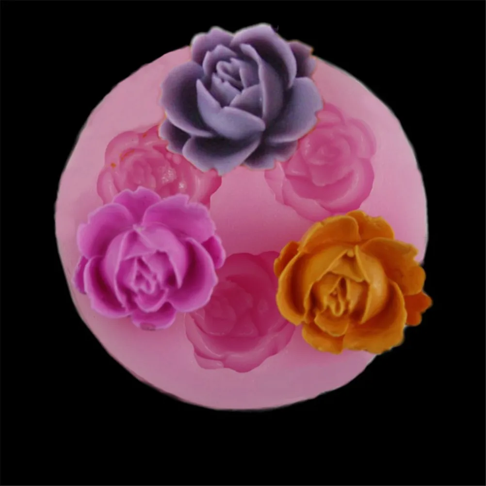 Diy ciasto liście róży silikonowe do mydła formy akcesoria kuchenne Gumpaste cukierki ciasteczka narzędzia dekoracja masą cukrową