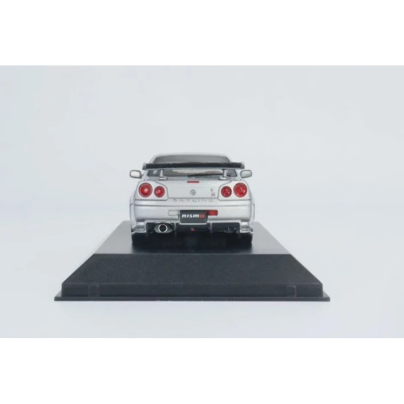 Kyosho-Nissan Skyline GT-R R34 Modelo de carro de resina, lembrança requintada, coleção clássica, Display Gift, 1:43