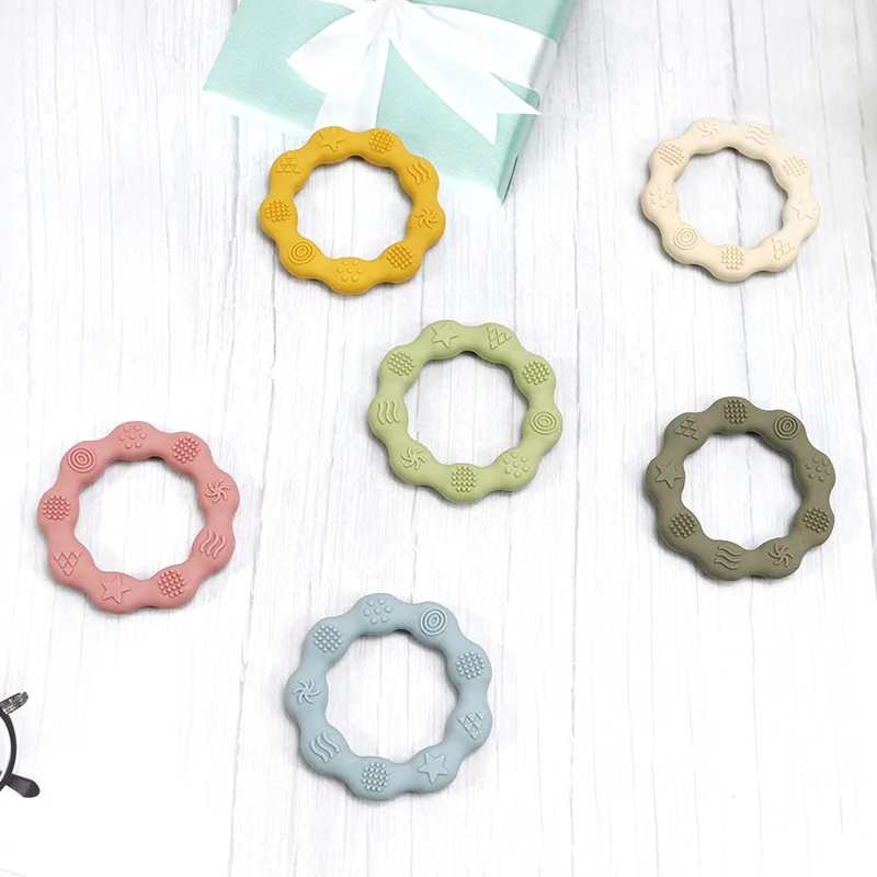 Baby Silicone Teethers Toy Food Grade Newborn Molar Sensory  Teether BPA Free Infant Tactile Training Toys Chewing Teething Toy