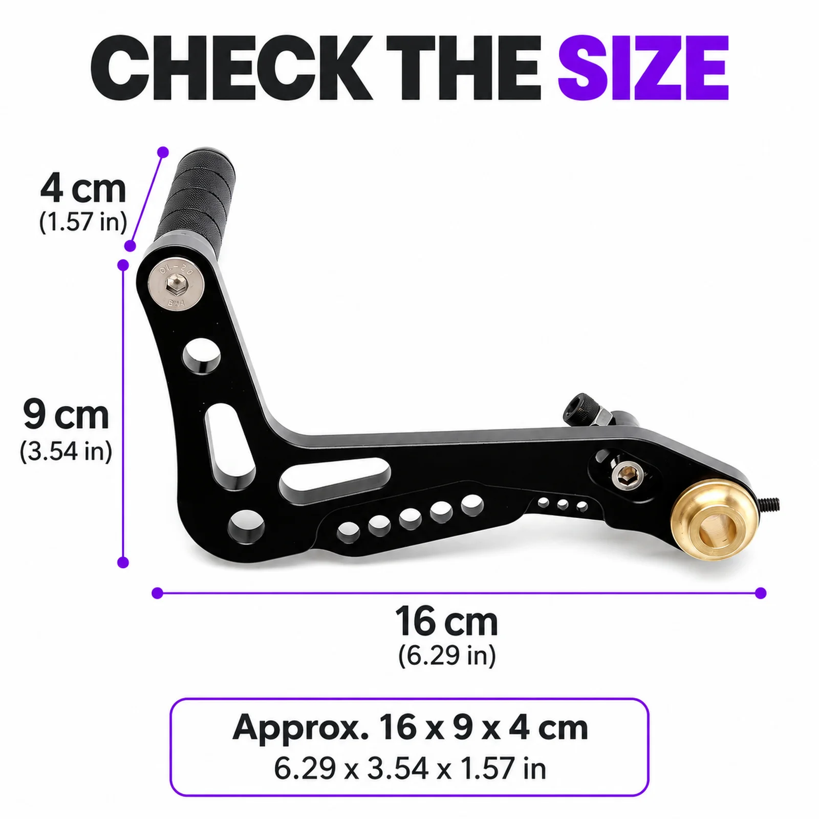 New 2-piece 5-color CNC aluminum alloy blank set racing game kart pedal tripod brake and accelerator set black gold pedal
