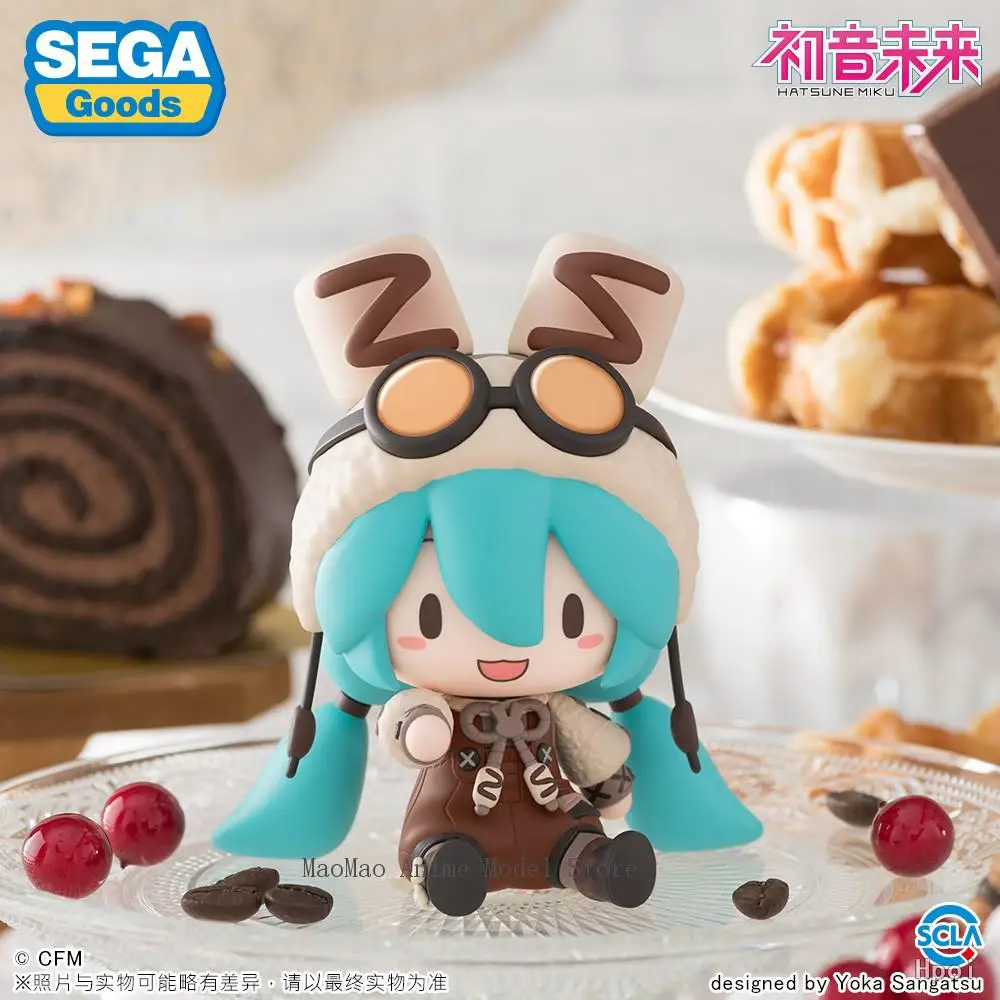 

Original S-FIRE Fuwa Petit Hatsune Miku Marshmallow Hot Cocoa Q-version Doll Kawaii Anime PVC Model Collectible Toys Gift 8Cm