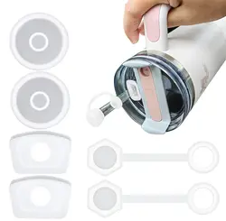 For Stanley Cup Accessories H2.0, Including 2 Stanley Cup Spill Stopper, 2 Stanley Straw Cap Cover, 2 Stanley Tumbler Leak Proof