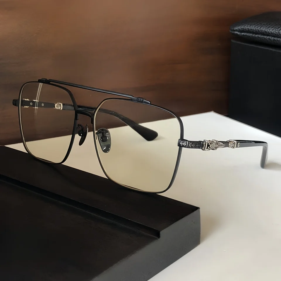 

Men Myopia Glasses Frame Classic Brand Designer Retro Fashion Women Personality Pilot Luxury Optical Prescription Glasses