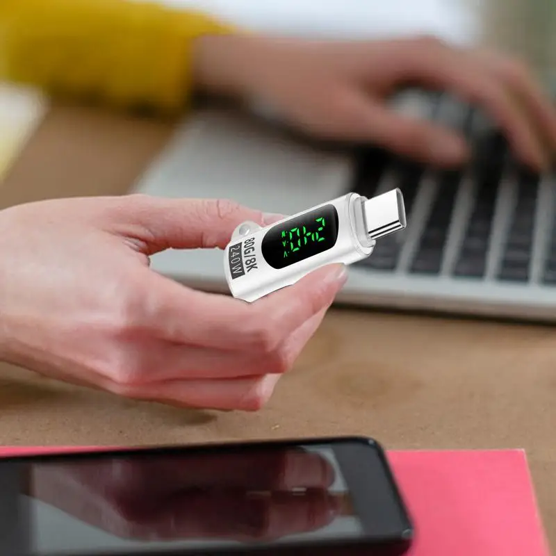 Snel opladen Data Connector Plug 80Gbps USB4.0 Digitale Display Adapter Volledige Functie Opladen Monitoring Converter Voor PC