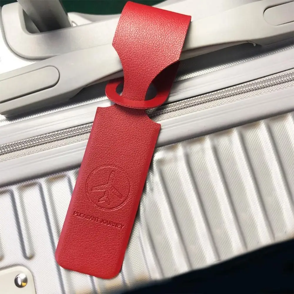 Etiquetas de Identificação para Malas, Etiqueta de Bagagem para Check-in em Aviões, Etiqueta de Mala de Avião em Couro PU, Acessórios de Viagem, Etiqueta de Bagagem para Cartão de Embarque