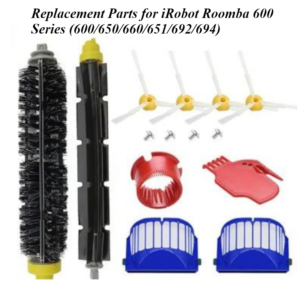 

Roomba 692/694/600 Replacement Parts - Cleaning Kit with HEPA Filter & Side Brushes