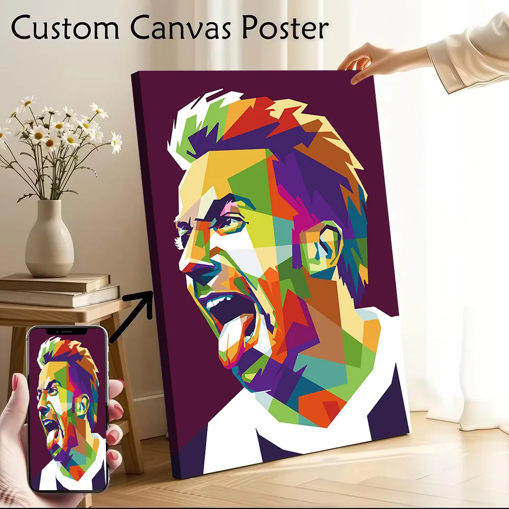 Alessandro Del Piero Canvas Poster Customizable Pictures Wall Art Canvas Painting for Living Room Decoration Gaming Wand Deko