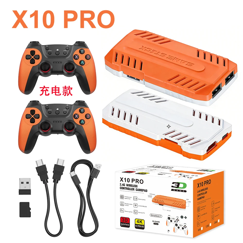 2026 New 128G X10 PRO GameStick 4K Video Game Console 3D Games Built-In 50K Games 40+ Emulators Retro Games Dual 2.4G Controller image 3