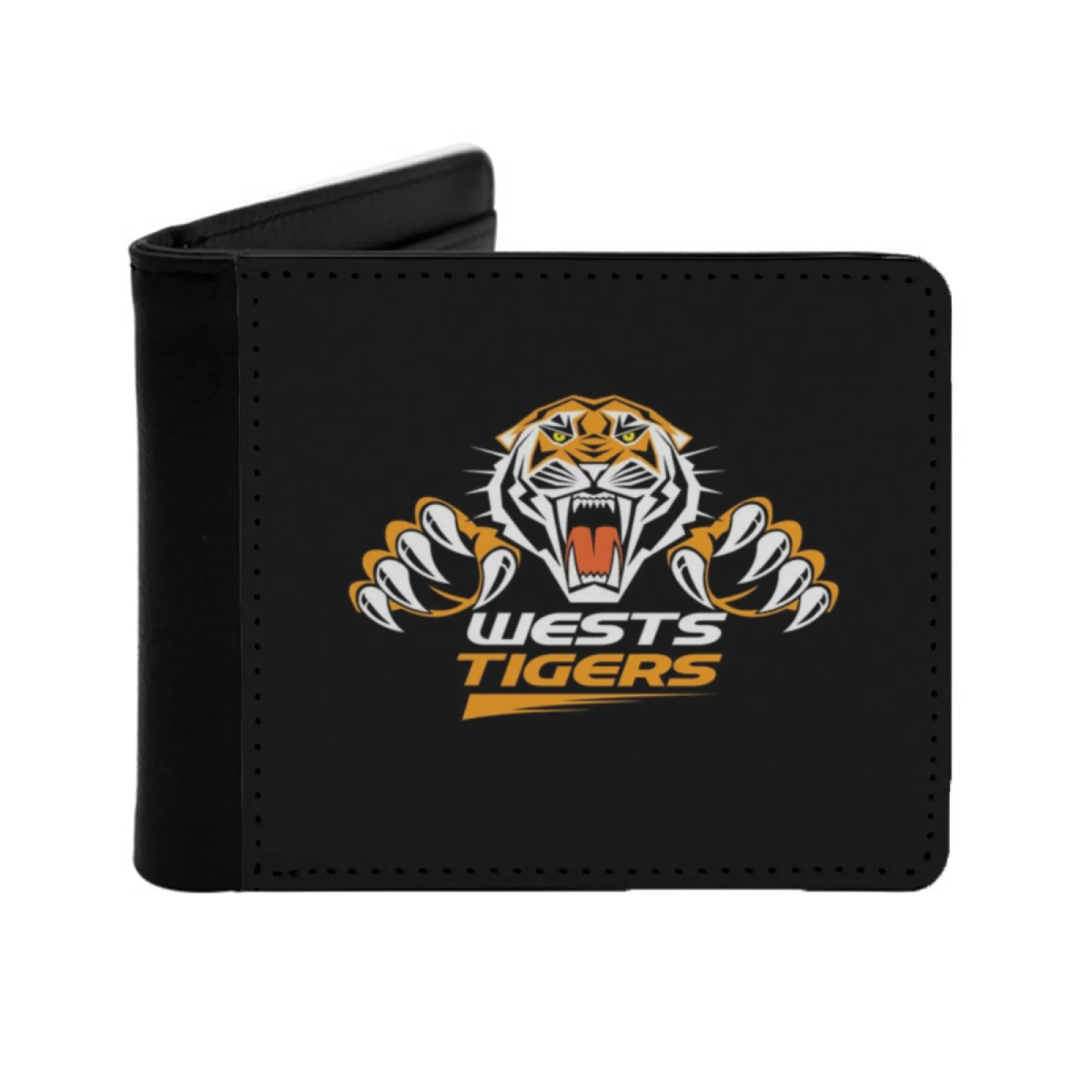 

Мужской кошелек "New Wests Tigers 01 Icon, кошелек из искусственной кожи, многофункциональный кошелек для кредитных карт, логотип, спортивные цвета Parramatta, черный