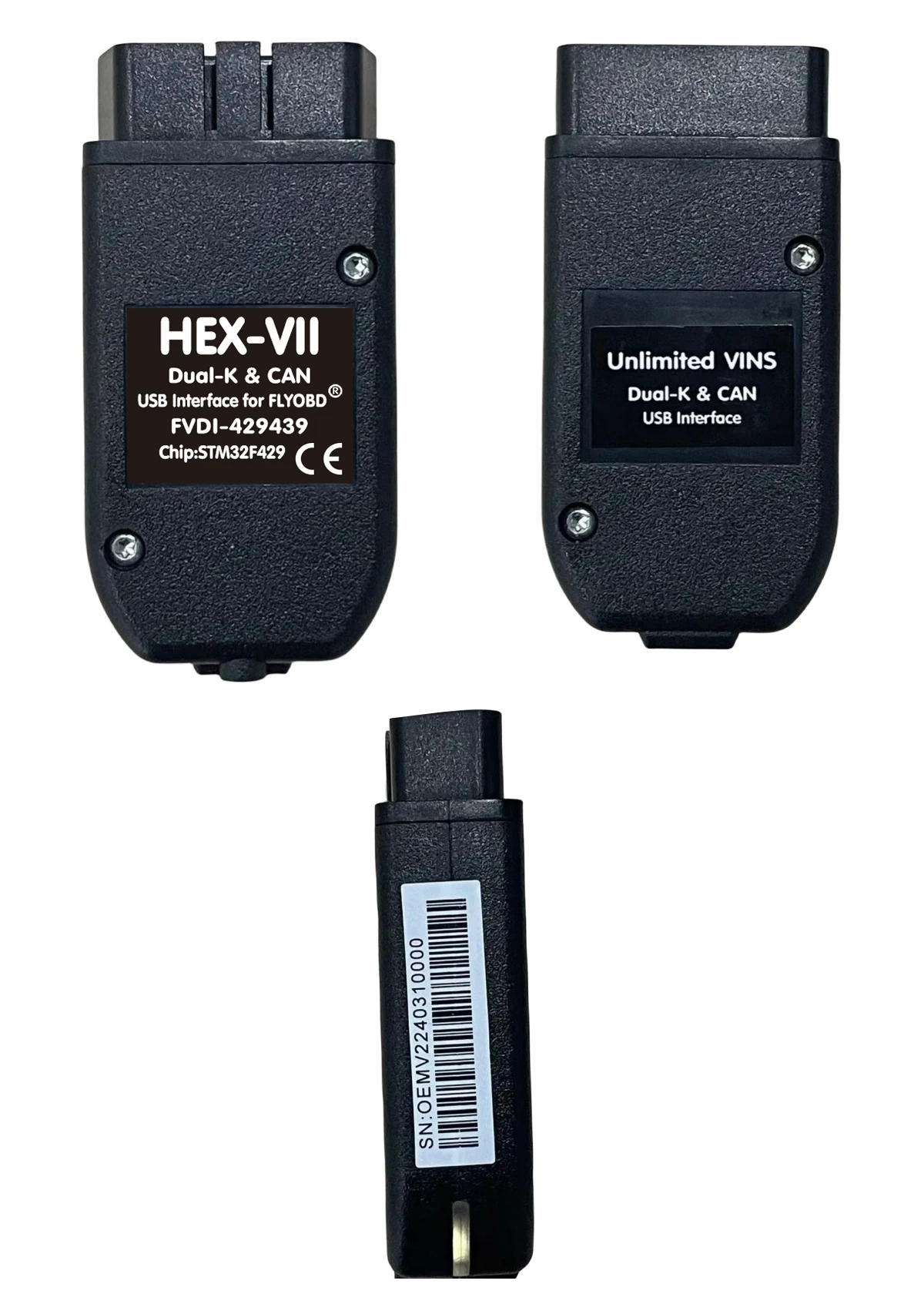 OEM VCDScan غير محدود VINs واجهة USB التشخيصية Real Hex V2 متعدد اللغات لمقعد VW AUDI SKODA من عام 1996-2024