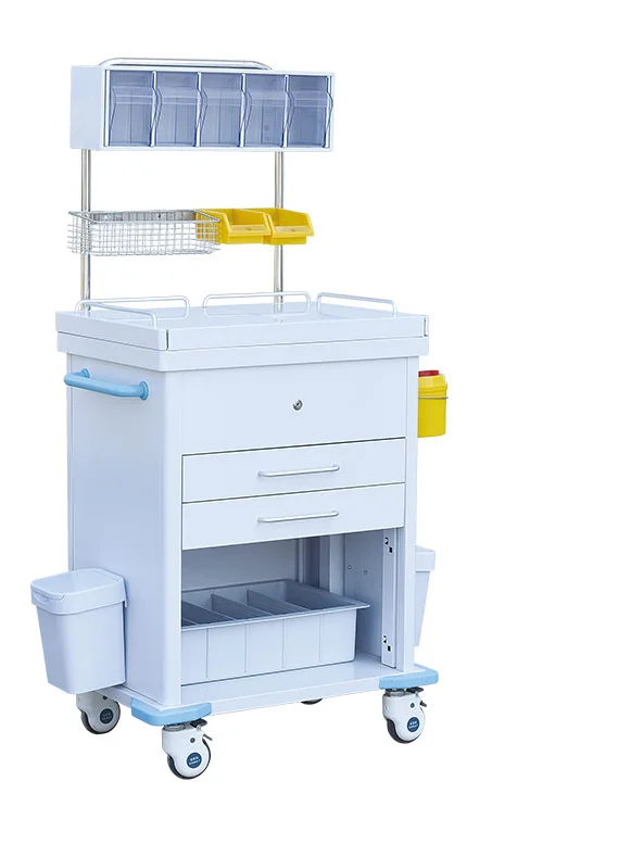 Practical For MEDICAL anesthesia cart With Comprehensive Accessories Movable Transport Medicine Clinic Car Emergency Trolley